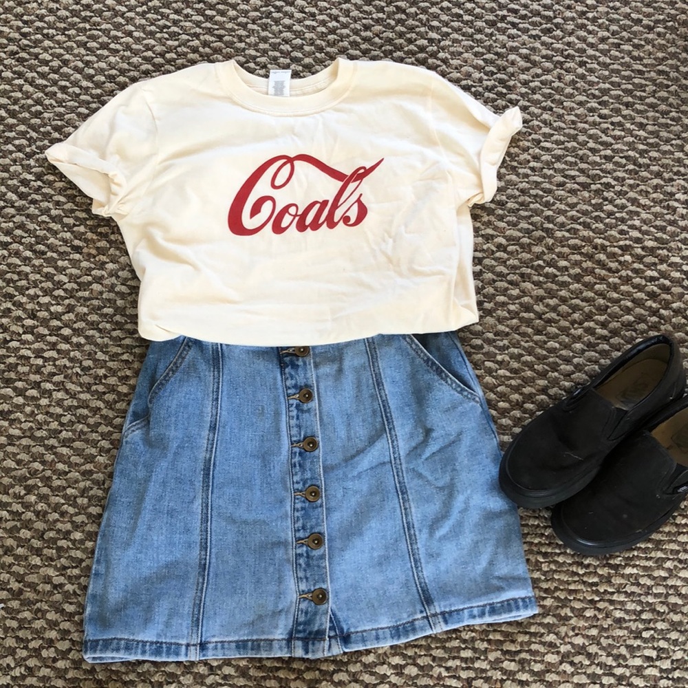 Forever 21 jean mini skirt